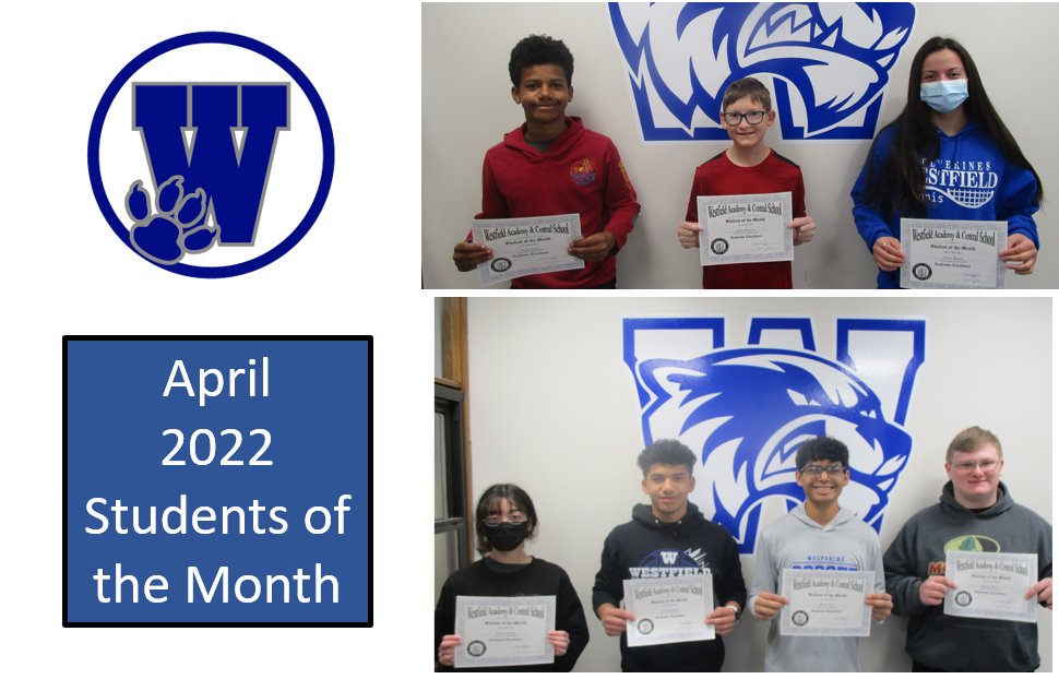 Students of the Month - April 2022
