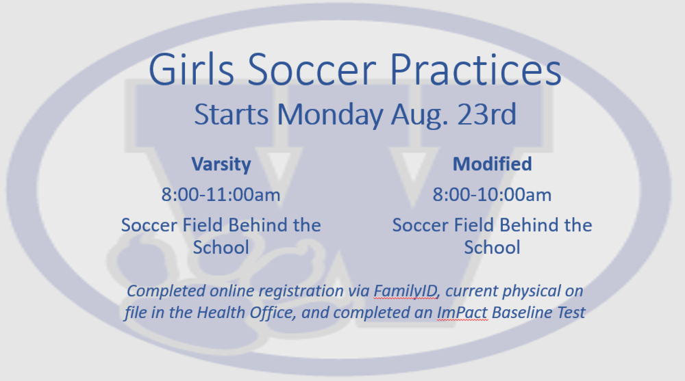 Soccer Practices - Girls