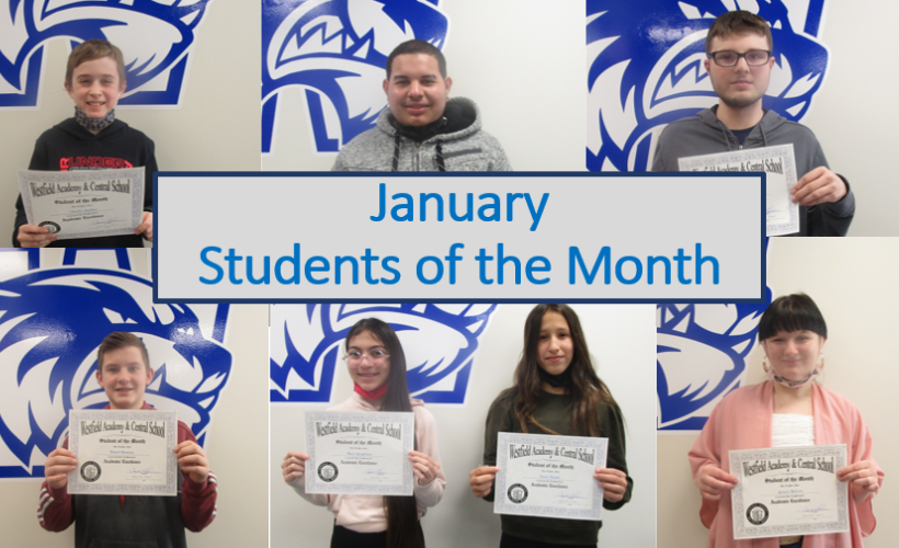 January Students of the Month
